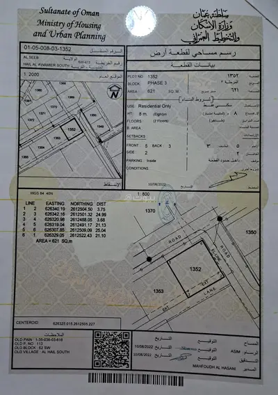 أرض سكنية للبيع في حي الهيل، مسقط أرض سكنية للبيع في حي الهيل، مسقط