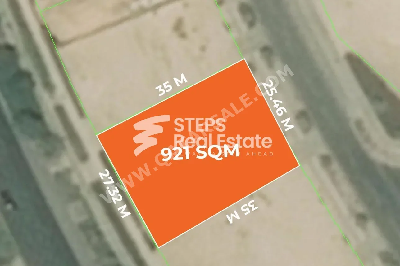 اراضي للبيع في لوسيل  – فيلا سكنية شمالية  -المساحة 921 متر مربع