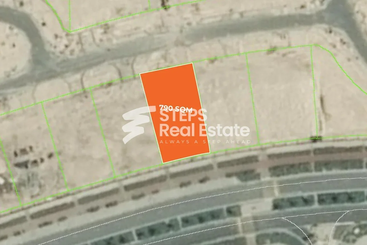 اراضي للبيع في لوسيل  – جزيرة قطيفان الشمالية  -المساحة 790 متر مربع