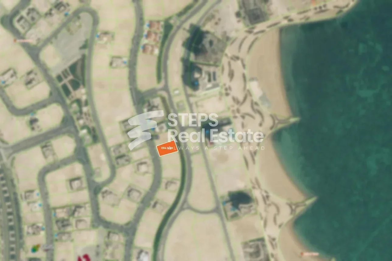 اراضي للبيع في لوسيل  – الواجهة البحرية السكنية  -المساحة 1,314 متر مربع
