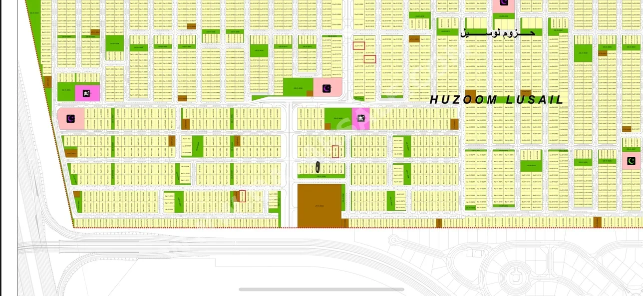 اراضي للبيع في لوسيل  -المساحة 400 متر مربع