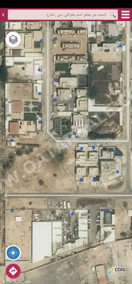 اراضي للبيع في أم صلال  – أم عبيرية  -المساحة 809 متر مربع