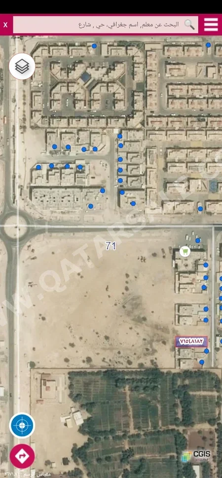 اراضي للبيع في أم صلال  – أم عبيرية  -المساحة 809 متر مربع