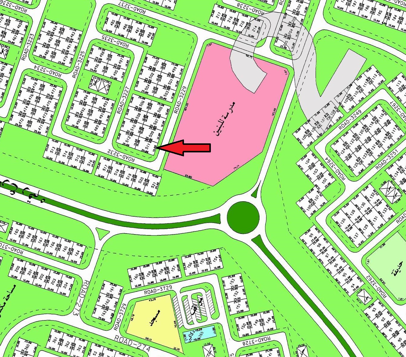 أرض للبيع فى الخيران السكنية قطعة 2 أرض للبيع فى الخيران السكنية قطعة 2