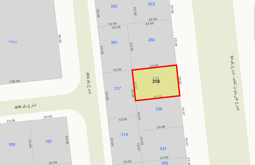 أرض للبيع فى منطقة الصديق قطعة 4 أرض للبيع فى منطقة الصديق قطعة 4